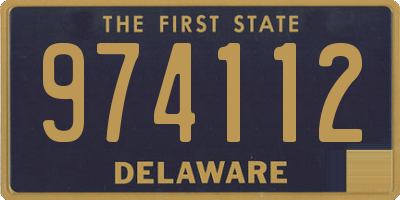 DE license plate 974112