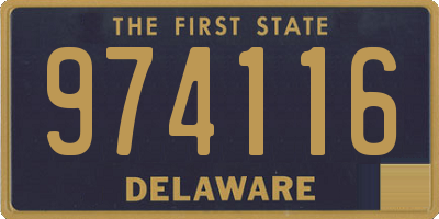 DE license plate 974116