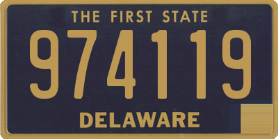 DE license plate 974119