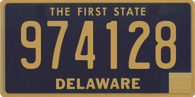 DE license plate 974128