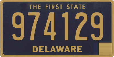 DE license plate 974129