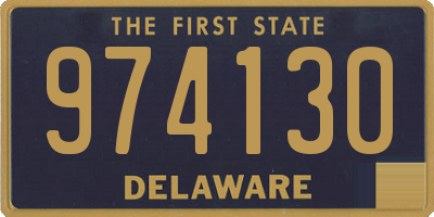 DE license plate 974130