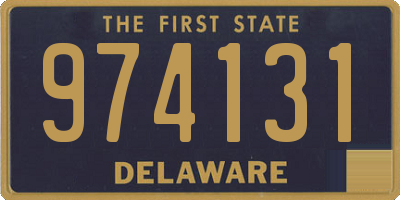 DE license plate 974131
