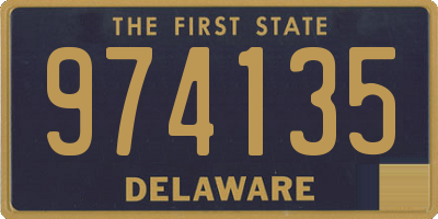 DE license plate 974135