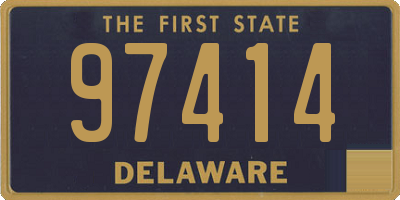 DE license plate 97414