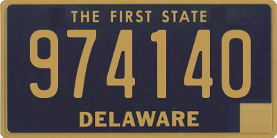DE license plate 974140