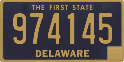 DE license plate 974145