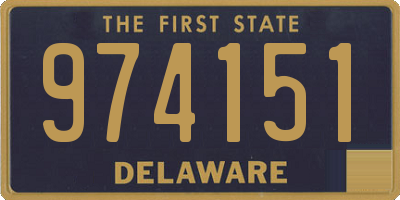 DE license plate 974151