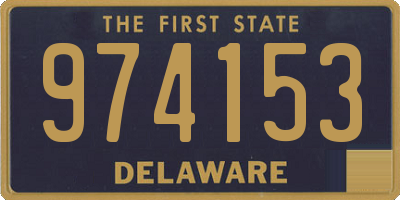 DE license plate 974153