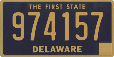 DE license plate 974157