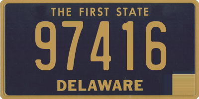 DE license plate 97416