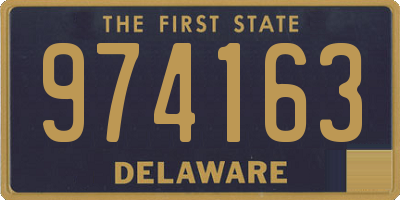 DE license plate 974163