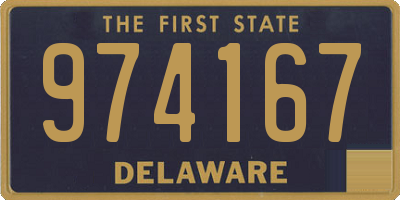 DE license plate 974167
