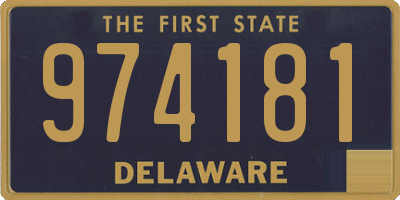 DE license plate 974181