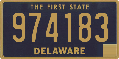 DE license plate 974183