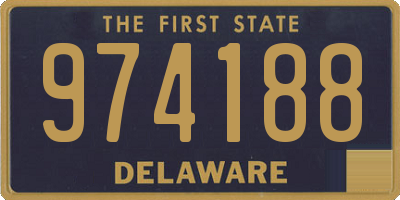 DE license plate 974188