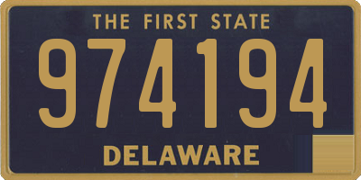 DE license plate 974194