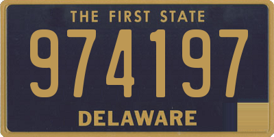 DE license plate 974197