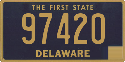 DE license plate 97420