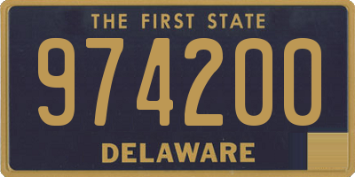 DE license plate 974200