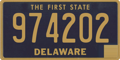 DE license plate 974202