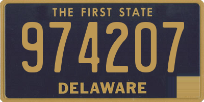 DE license plate 974207