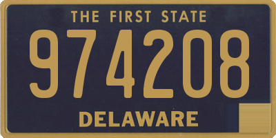 DE license plate 974208