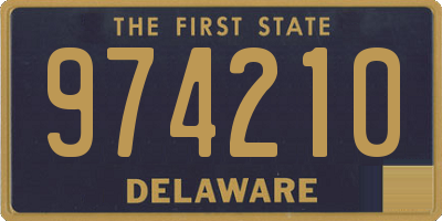 DE license plate 974210