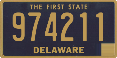 DE license plate 974211