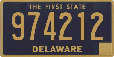 DE license plate 974212