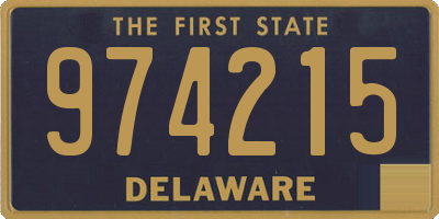 DE license plate 974215