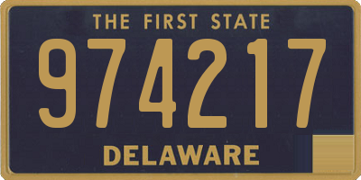 DE license plate 974217