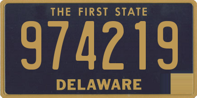 DE license plate 974219