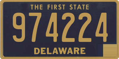 DE license plate 974224