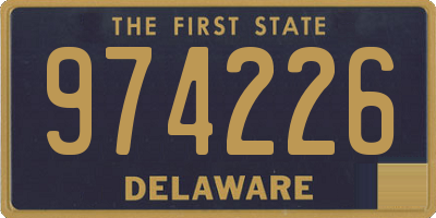 DE license plate 974226