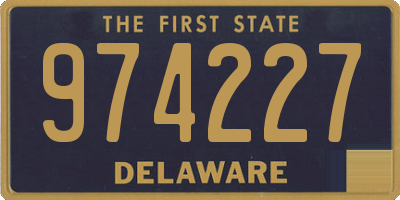 DE license plate 974227