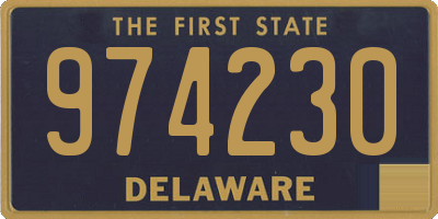 DE license plate 974230