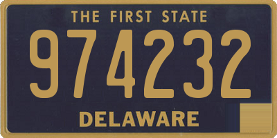 DE license plate 974232