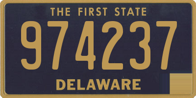 DE license plate 974237