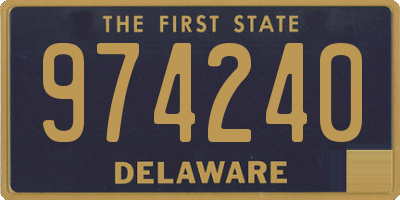 DE license plate 974240