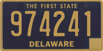 DE license plate 974241