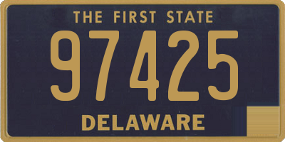 DE license plate 97425