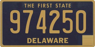 DE license plate 974250