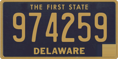 DE license plate 974259