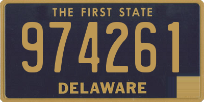 DE license plate 974261