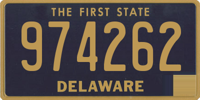 DE license plate 974262