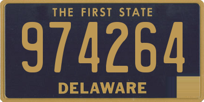 DE license plate 974264