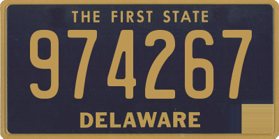 DE license plate 974267