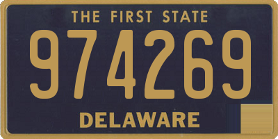 DE license plate 974269