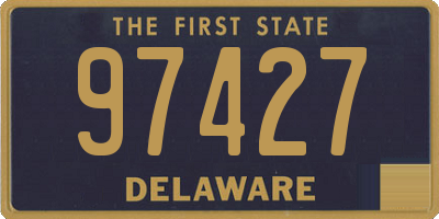 DE license plate 97427